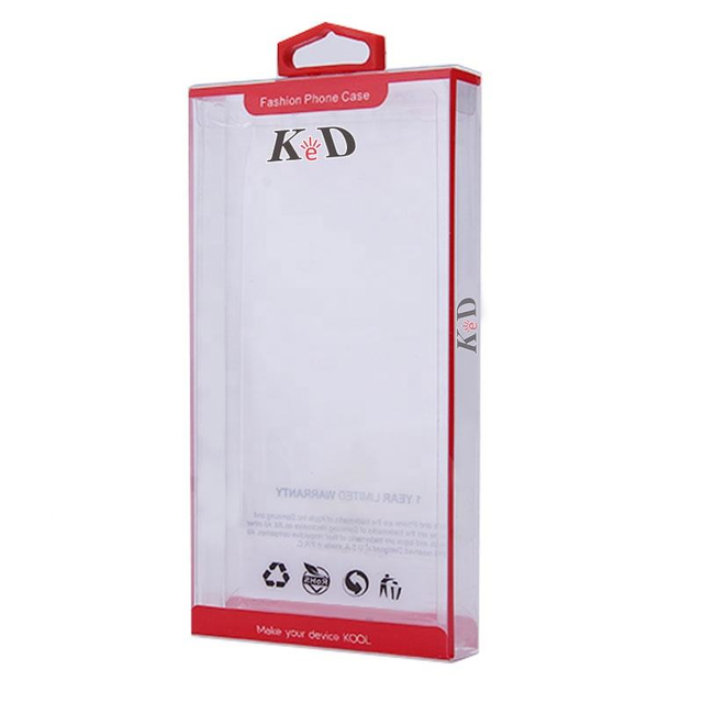 Transparent Recycled Materials PVC/PET Packaging Box Plastic Mobile Phone Case for Consumer Electronics Mobile Phone Accessories