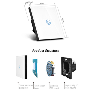 <span class=keywords><strong>Sonnette</strong></span> de porte intelligente Summao avec écran tactile en cristal, panneau en verre trempé, interrupteur de <span class=keywords><strong>sonnette</strong></span> pour maison intelligente - Product Image 2