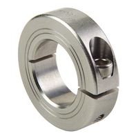 Collier d'arbre de serrage à vis en acier aluminium 1-1/8 pour colliers de verrouillage à arbre serré avec simple ou double fente solide
