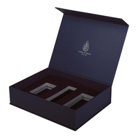 Caja magnética rígida dura de papel de cartón reciclable de tamaño personalizado, caja de regalo magnética plegable de lujo con tapa magnética