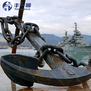 समुद्री श्रृंखला वेल्डेड ब्लैक गैल्वेनाइज्ड स्टड लिंक बड़े पिच से जहाज ग्रेड एम 1/2/3 समुद्री एंकर चेन - Product Image 5