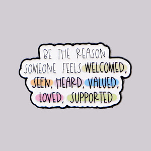 Spilla smaltata con citazioni e scritta 'BE THE REASON', distintivo da risvolto per zaino, accessori per abbigliamento, gioielli di moda, regali per amici - Product Image 1