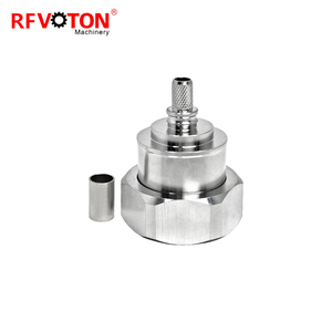 Conector RF DIN L29 7/16 Tipo Macho, <span class=keywords><strong>Pin</strong></span> Recto para Crimpar, para Cable Coaxial RG58 LMR200 LMR195 - Product Image 2