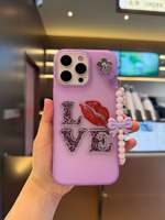 Nouvelle coque de téléphone en TPU mat lisse de luxe avec impression personnalisée en diamant et chaînes pour Redmi Note 15 Pro Plus Poco F7 Vente en gros