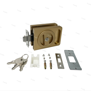 Cerradura de puerta de vidrio con marco delgado de 45*16mm Opción de control central de puerta de vidrio corrediza de doble cara - Product Image 4