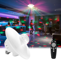 Projecteur de plafond LED RGB en forme de boule disco, activé par le son, pour fêtes et scènes, vente en gros usine, compatible OEM pour DJ, KTV, bars et événements