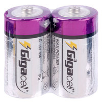 Batería Seca de Zinc-Carbón de Alta Calidad y Gran Potencia, Tamaño C, 1.5V, para Uso Doméstico/Radios Portátiles/Linternas
