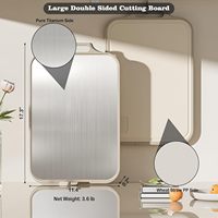 Nouvelle planche à découper 2-en-1 écologique en paille de blé, PP et titane avec support, rainure pour jus, antidérapante, grande planche à découper de cuisine