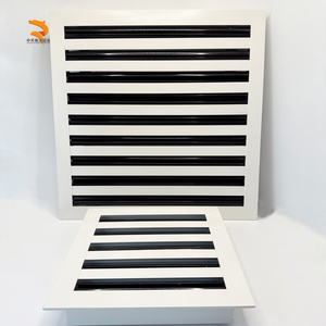 Diffuseur linéaire à fentes en alliage <span class=keywords><strong>d</strong></span>'aluminium 6''x6'' au design moderne, <span class=keywords><strong>grille</strong></span> <span class=keywords><strong>d</strong></span>'<span class=keywords><strong>aération</strong></span> standard CVC à 1, 2 ou 3 fentes, angle de lame 90°, vis à molette - Product Image 5