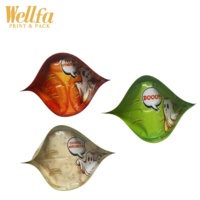 Petite pâte de ketchup Doypack imprimée personnalisée pochette en plastique liquide cornue à 121 degrés pochette debout pour bec de sauce tomate