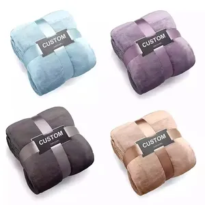 Coperta da letto in pile Manta Cobertor all'ingrosso Oversize Super Soft Warm Thick Plush Throw coperte leggere e accoglienti per divano