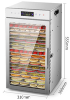 Déshydrateur Industriel de Fruits et Légumes, Machine Commerciale de Séchage pour Fruits et Viandes
