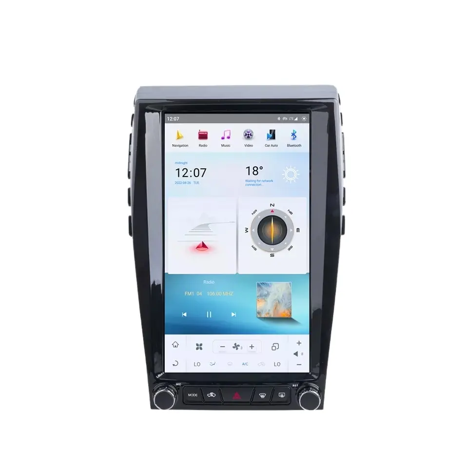 Pemutar Multimedia Mobil Android 11.0, untuk Ford Edge 2015-2019 13.6 Inci Layar Besar 8 + 128GB GPS DVD Audio Radio Head Unit