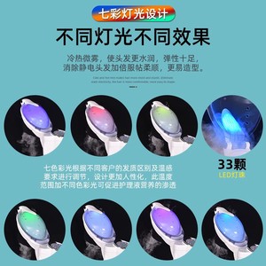 เครื่องบำรุงเส้นผมด้วยคลื่นอัลตราโซนิก พร้อมโอโซน O3 แสงสี 12 สี สำหรับบำรุงและให้ความร้อน  แบบออลอินวัน - Product Image 5