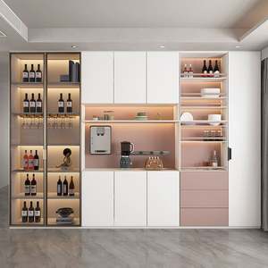 Aparador de Madera Estilo Nórdico para Cocina, Comedor, Bar, Función de Exhibición Moderna y Lujosa para Muebles de Hotel y Hogar - Product Image 2