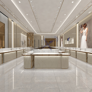 Meubles de présentation de bijoux de luxe sur mesure de haute qualité, design de magasin, service ODM OEM, vitrine en promotion, décoration intérieure de boutique - Product Image 3