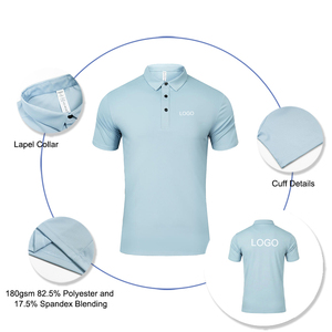 Polyester et Spandex mélange Stretch Jacquard été <span class=keywords><strong>Polo</strong></span> t-shirt Logo <span class=keywords><strong>personnalisé</strong></span> sport Golf chemises séchage rapide <span class=keywords><strong>Polo</strong></span> hommes - Product Image 2