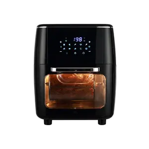 Four friteuse à air numérique électrique 13L avec 10 préréglages de cuisson Rôtisserie Déshydrateur Cuisinière sans huile Friteuse à air multifonction Toaste