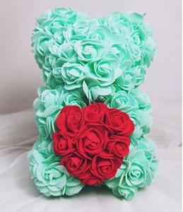 Orsacchiotto di Rose Artificiale Fatto a Mano da 25cm, 40cm, 70cm per San Valentino e Occasioni Festive - Product Image 2
