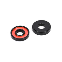 Roue de guidage de 13 mm avec anneau en caoutchouc, pièce de mise à niveau en alliage d'aluminium pour véhicule Mini 4WD, usinée sur tour CNC