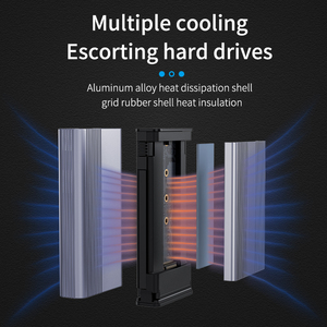 8TB 20gbps hdd ssd trường hợp <span class=keywords><strong>USB</strong></span> 3.2 Loại C Ổ cứng tốc độ cao M.2 NVMe SB-C để <span class=keywords><strong>SATA</strong></span> 20gbps bao vây Bộ chuyển đổi - Product Image 6