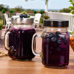 Frasco <span class=keywords><strong>de</strong></span> Vidrio Cuadrado <span class=keywords><strong>de</strong></span> Boca Ancha <span class=keywords><strong>de</strong></span> 16 oz, 500 ml, 480 ml, Hermético, con Tapa Profunda para Conservas y Miel - Product Image 1