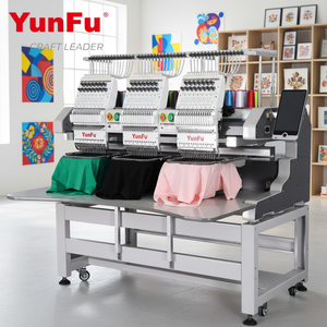 Máquina de Bordar Computarizada <span class=keywords><strong>Profesional</strong></span> de 3 Cabezas para Imprentas, Hilo de Poliéster Consumible - Product Image 1