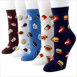 <span class=keywords><strong>Calcetines</strong></span> <span class=keywords><strong>de</strong></span> Algodón al por Mayor con Estampados <span class=keywords><strong>de</strong></span> Comida, Pasteles, <span class=keywords><strong>Pizza</strong></span>, Galletas y Cerveza - Product Image 1