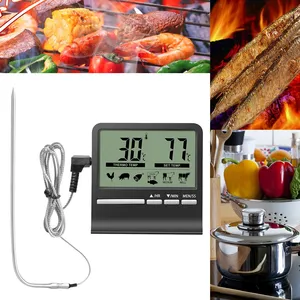 Termometro da Cucina DIHAO con Ampio Display LCD, Sonda per Barbecue, Forno, Carne, Cottura, con Timer e Allarme - Product Image 3