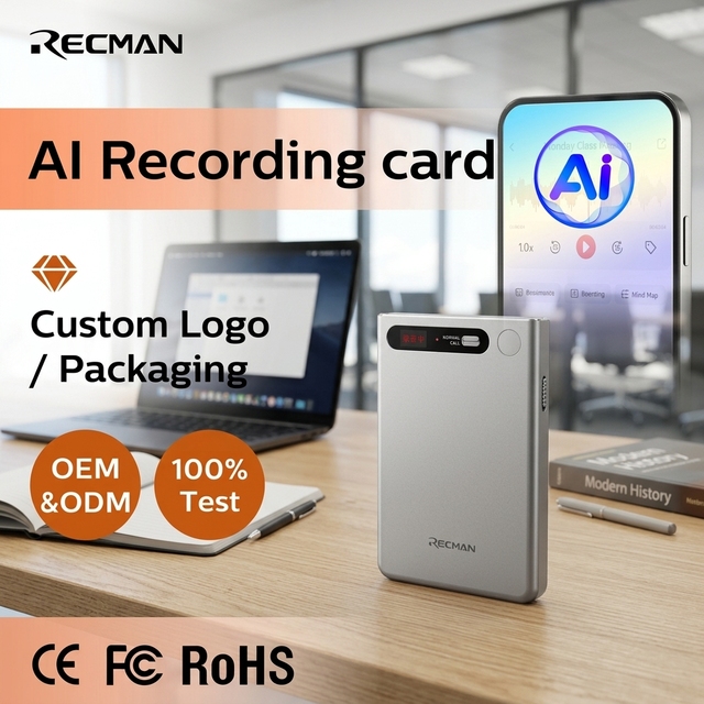 Free Recording Subscription AI Voice Recorder Note Taker Meeting Transcribe Summary Mind Map Button Start 32Gb 84H 98% Accuracy