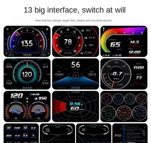Y8NHUD P24 Afficheur tête haute (HUD) pour voiture, ordinateur de conduite, détection, modification universelle, compteur de vitesse OBD, inclinomètre, huile - Product Image 4
