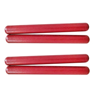 Mallettes en bois dur naturel en gros, paire de baguettes de rythme en bois rouge pour l'enseignement musical en maternelle, jouet de percussion - Product Image 4