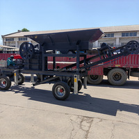 Petit concasseur à mâchoires mobile, moteur diesel, installation de concassage de pierres portable pour l'exploitation minière en carrière, marque Yatai, capacité de 100-500t/h