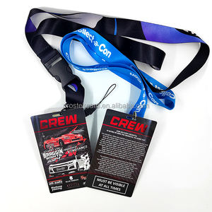 カスタマイズされたプリント高品質イベントバッジバックステージアクセスバッジVipパスバッジストラップ付き - Product Image 3