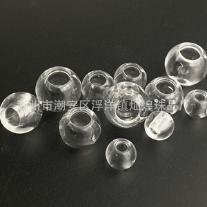Acrylic Transparent <b>Large</b> Hole Loose <b>Beads</b> Round Smooth Surface For Jewelry Making Diy Decoration - Product Image 1