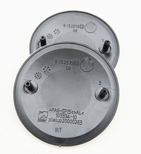 Emblème de Capot et Coffre de Voiture 82 mm x 74 mm Fond Noir Avant et Arrière Accessoires Extérieurs Cache-Moyeu de Roue pour BMW E46 E60 E90 E39 E36 - Product Image 1