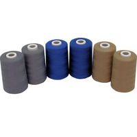 Hilo de Coser de Poliéster 100% Ecológico, Alta Resistencia, Baja Contracción, Teñido, Resistente al Agua, Tex35 29s/2 45s/2, Núcleo de Poliéster Hilado