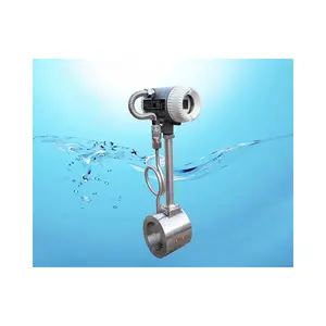 Medidor de flujo de vórtice de alta calidad, pantalla digital, sensor inteligente de bajo coste para agua