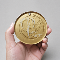 Médaille sportive personnalisée en verre, plaquée or, argent, bronze, gravée, pour la course à pied, le marathon, la compétition, le souvenir, le cadeau pour les vainqueurs