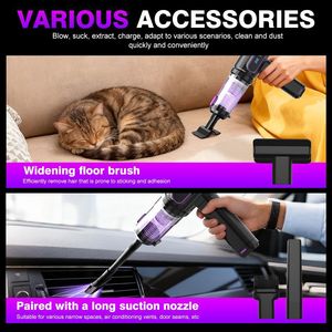 <span class=keywords><strong>Aspirateur</strong></span> de voiture, <span class=keywords><strong>aspirateur</strong></span> portatif sans fil, <span class=keywords><strong>aspirateur</strong></span> intégré à aspiration et soufflage haute puissance - Product Image 3