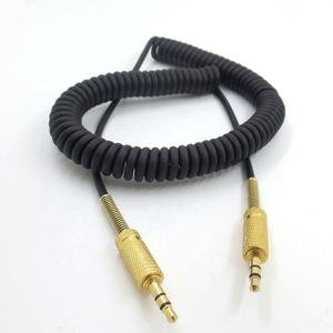 Câble audio <span class=keywords><strong>AUX</strong></span> enroulé de remplacement de 3.5mm avec connecteur stéréo pour haut-parleur <span class=keywords><strong>Marshall</strong></span> Woburn - Product Image 1