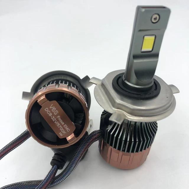 High Power Car LED Headlight V6S  H4 With 80w 8000 Lumens Automotive LED Headlamp