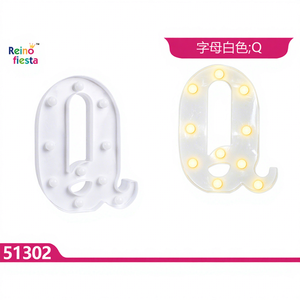 Lumière LED blanche en forme de lettre Q Peiyong IP44 pour l'éclairage décoratif de la maison et la mise en scène d'événements, fabriquée en Chine - Product Image 1