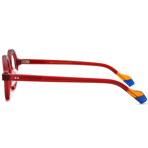Monture de <span class=keywords><strong>lunettes</strong></span> en acétate mat pour hommes, design de marque, nouvelles <span class=keywords><strong>lunettes</strong></span> rondes vintage pour femmes, <span class=keywords><strong>lunettes</strong></span> optiques épaisses 19233 - Product Image 5