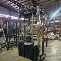 Entrenador de doble función comercial-Máquina de cable de fila baja y extraíble Lat con pilas de peso seleccionadas para entrenamientos de cuerpo completo