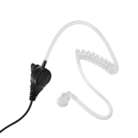Écouteurs filaires intra-auriculaires à tube acoustique transparent 2 broches GT73W-M Motorola M Plug pour talkie-walkie