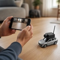 Voiture RC rapide avec caméra 1:64, voiture télécommandée avec caméra WiFi 720P, application photo vidéo VR, jouet pour enfants, cadeau pour garçons