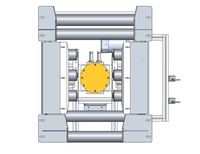 Mécanisme rotatif automatisé de convoyeur pour la réorientation et le retournement des pièces, équipement d'automatisation pour la production de batteries et la mise en place de configurations d'usine