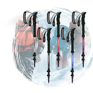 Bastón <span class=keywords><strong>de</strong></span> Senderismo Nuevo, Bastón <span class=keywords><strong>de</strong></span> Esquí Telescópico <span class=keywords><strong>de</strong></span> Tres Secciones <span class=keywords><strong>de</strong></span> Aleación <span class=keywords><strong>de</strong></span> Aluminio, Muleta para Senderismo y Montañismo - Product Image 2