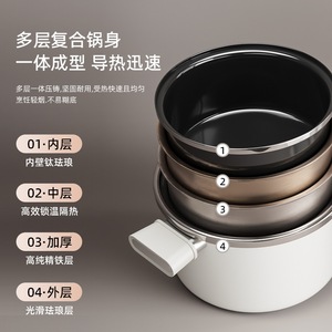 Konka Enamel Pressure Cooker 5L Above Large Capacity Stewing Pot Non Stick Soup Pot - Product Image 5
